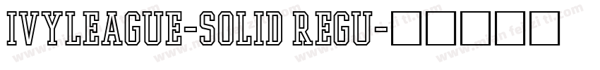IvyLeague-Solid Regu字体转换